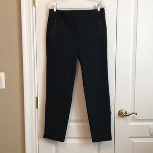 NWT Black Ankle Pants with Zipper Pockets